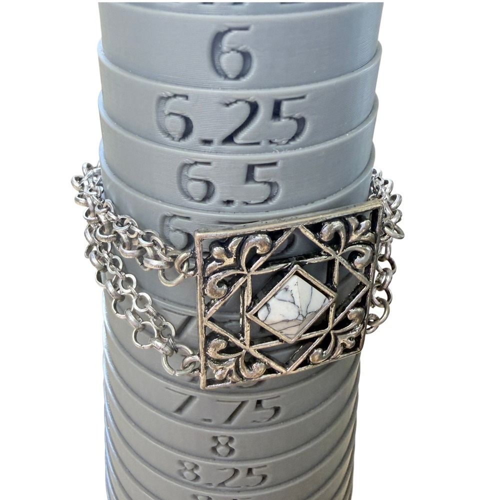 Boho Western Filigree Howlite Toggle Bracelet from Jim Shore